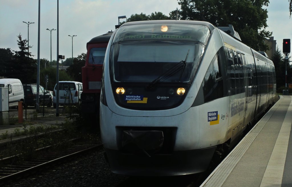 Der OLA VT 643.21 bei der M�rkischen Regiobahn in Brandenburg am 13.8.2011
