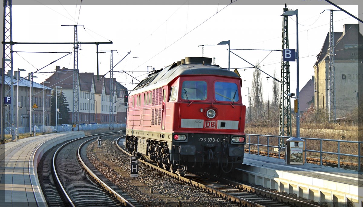 233 373 in Pasewalk Richtung Prenzlau fahrend am 31.01.2012