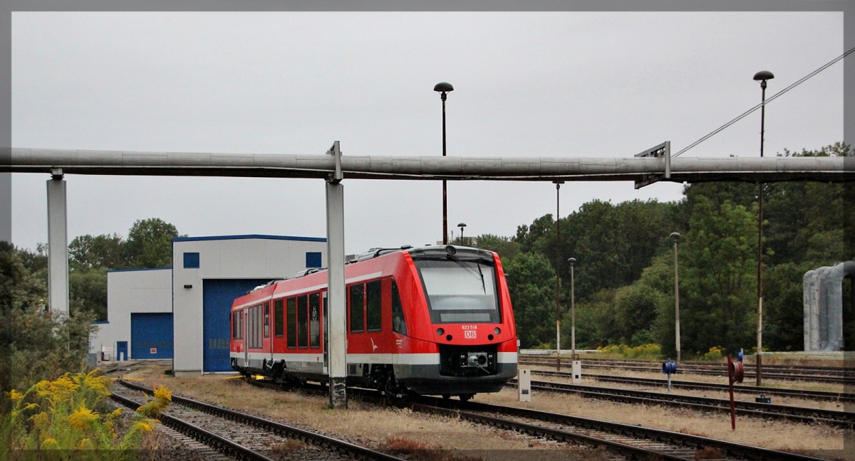 623 018 von DB Regio Nordost - Neubrandenburg im IAB Neubrandenburg am 01.09.2015