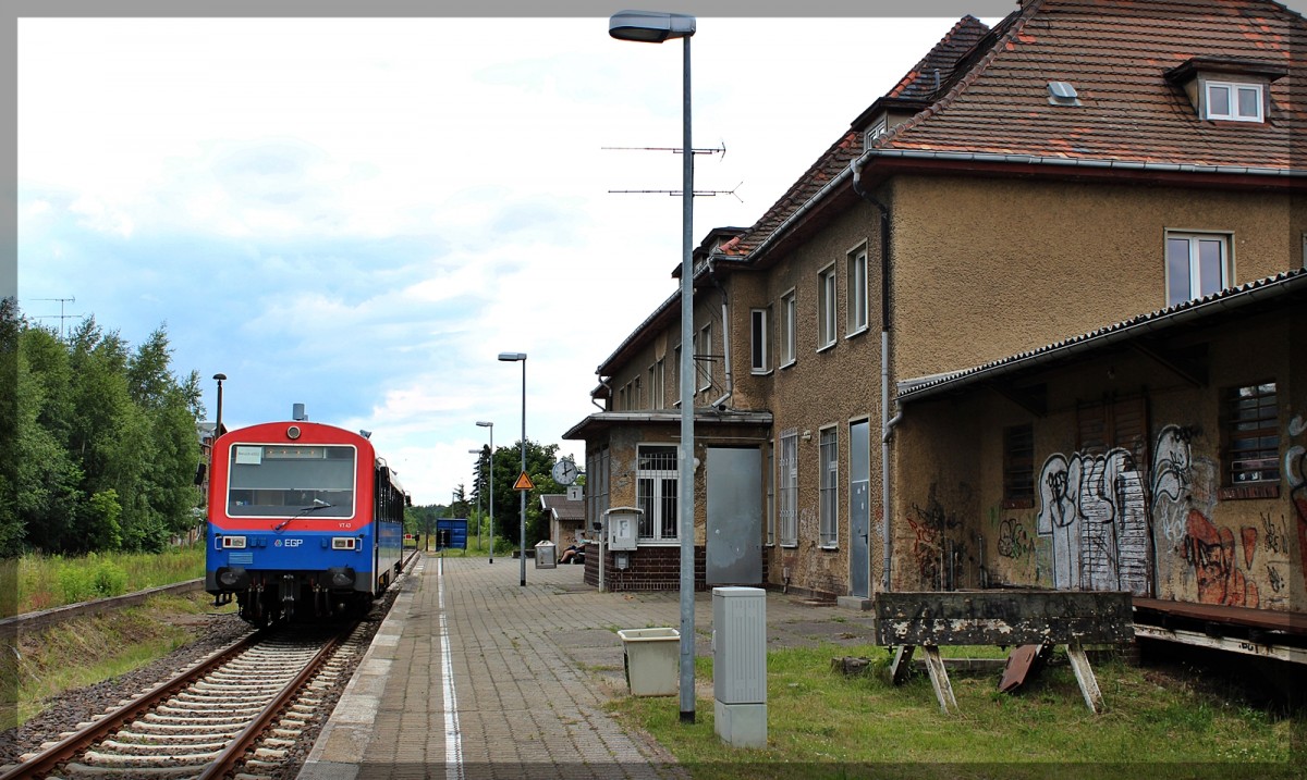 626 043 der HANS/EGP bei seiner Pause in Mirow am 22.06.2013 