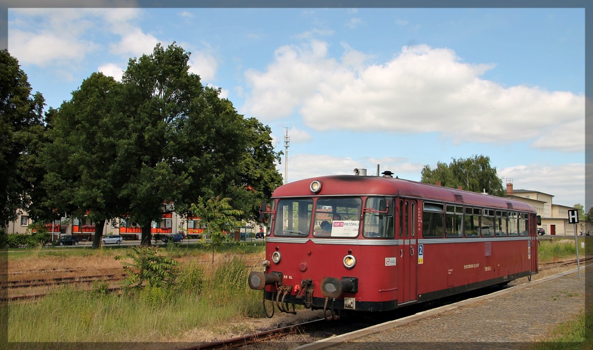 798 610 der HANS/EGP als VGP 70 nach Putlitz in Pritzwalk am 20.06.2014