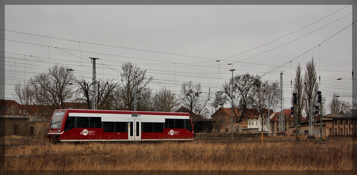 EGP/HANS VT 504 006 (504 002) während seiner Pause in Neustrelitz Hbf am 18.03.2016