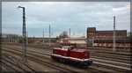 203 227-4 (202 327) der MTEG abgestellt in Waren (a.d. Müritz) am 11.04.2016
