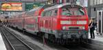 Die 218 444 in M�nchen am 3.4.2012!
