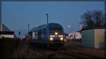 223 052-2 ( 253 015 ) der Press bei Rangierarbeiten im Bahnhof von Torgelow am 07.03.2016