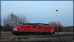 232 909 bei Rangierarbeiten in Möllenhagen am 01.12.2015