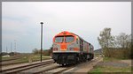 250 009 (V330.8) der HVLE abgestellt in Möllenhagen am 11.04.2016