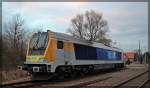 264 009 von Nordic Rail Service abgestellt in Möllenhagen am 25.02.2016