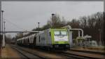 285 119 am 29.3.2015 in Neubradenburg, Industrie- und Anschlussbahn.