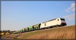 285 107 der ITL/Captrain bei Gleisbauarbeiten in Neubrandenburg am 06.04.2016