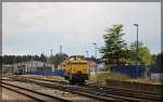 346 826 der L&W bei einer Rangierfahrt in Basdorf am 20.06.2015