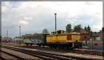 346 826 der L&W bei einer Rangierfahrt in Basdorf am 20.06.2015