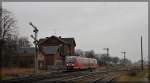 642 186 am alten Bahnhof von Malchow, kurz bevor es weiter geht zum Endhaltepunkt nach Inselstadt Malchow.