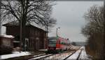 Der 642 186 am 1.2.2015 in Nossentin.