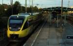 Der OLA VT 0005 bei der Ausfahrt in Neubrandenburg am 16.8.2011