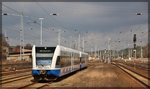 646 123 + 646 103 als Dienstfahrt aus den Netinera Werken Neustrelitz in Neustrelitz Hbf am 24.03.2016