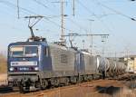 RBH 143 554 und 143 143 am 31.1.2012 in Pasewalk