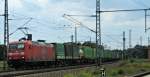 Die 145 012 in Hagenow Land am 9.7.2011