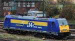 146 520 im Dienst von Captrain als Leerfahrt in Angerm�nde am 27.10.2012!