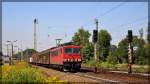 155 218 bei der Durchfahrt von Leipzig - Thekla am 21.08.2015 