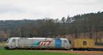 Die 185 673 von Railpool bei Fulda am 2.4.2012!