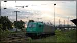 185 633 der ITL/Captrain am 18.05.2015 in Neubrandenburg am ehemaligen Güterbahnhof abgestellt.