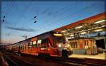 442 354 am Abend des 28.04.2015 in Neubrandenburg kurz vor der Abfahrt nach Neustrelitz Hbf