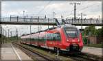 442 346 bei der Einfahrt in den Neubrandenburger Bahn am 20.05.2015.