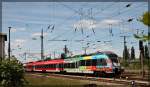 442 354 bei der Ausfahrt in Neubrandenburg in Richtung Neustrelitz Hbf am 07.06.2015