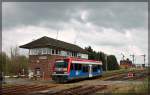 HANS/EGP bei der Ausfahrt in Karow(Meckl.) in Richtung Parchim am 26.04.2015