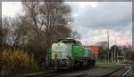 180 001 von Spitzke abgestellt in Möllenhagen am 12.11.15