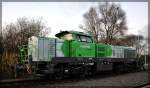 180 001 von Spitzke abgestellt in Möllenhagen am 12.11.15