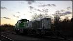180 001 von Spitzke abgestellt in Möllenhagen am 12.11.15