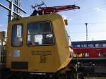 Baufahrzeug der Bahn AG in Neubrandenburg abgestellt am 12.10.2011
